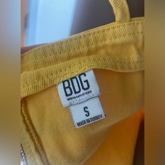 Urban Outfitters Yellow Mini Denim dress S - Picture 6 of 7